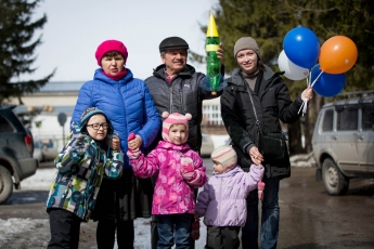 Rocket festival for schoolchildren in Novosibirsk. April 12, 2018