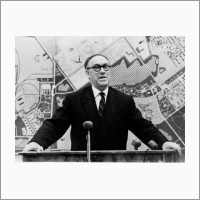 Фрагмент доклада академика Михаила Алексеевича Лаврентьева о строительстве Академгородка на выездном заседании Президиума Академии наук СССР в Новосибирске. 1961 г.